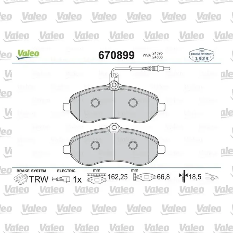 Fren Disk Balata Ön VALEO 670899