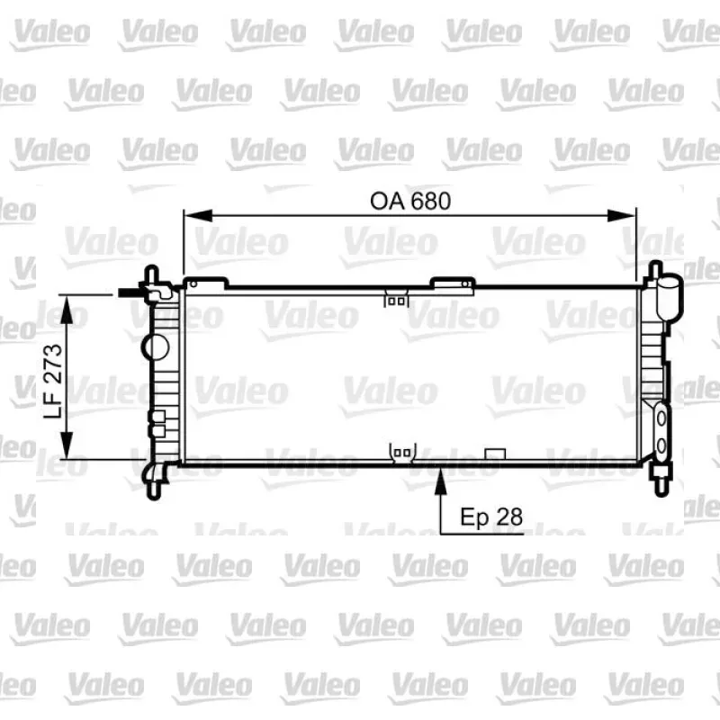 Su Radyatörü VALEO 732032 – Ford Fiesta / B-Max