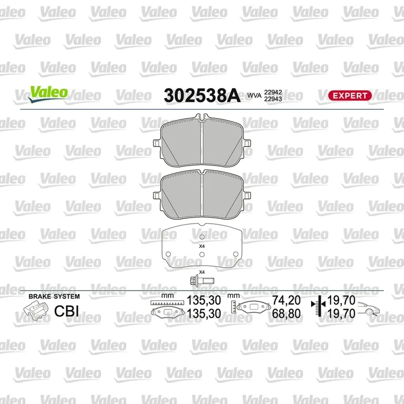 Fren Disk Balata Ön VALEO 670711 – Mercedes-Benz CLA 200