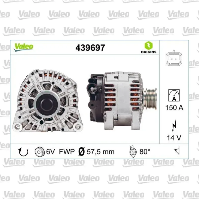 Citroën C-Crosser 2.2 HDi Alternatör – VALEO 439697