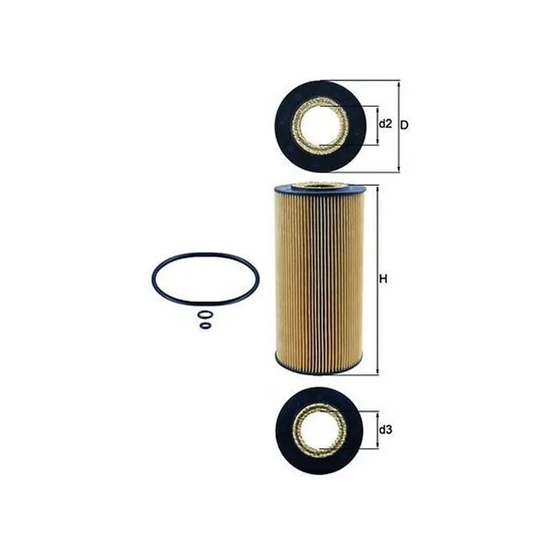 Yağ Filtresi MAHLE OX 123/1D – MAN / Mercedes-Benz / Volvo