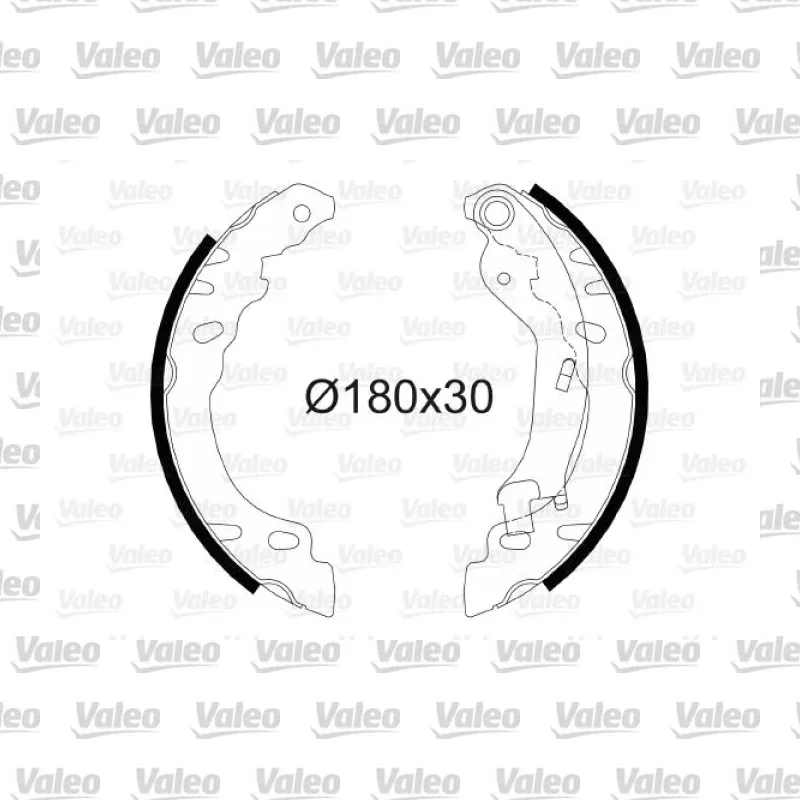 Fren Pabuçlu Balata Arka VALEO 564082 – Fiat Panda / 500