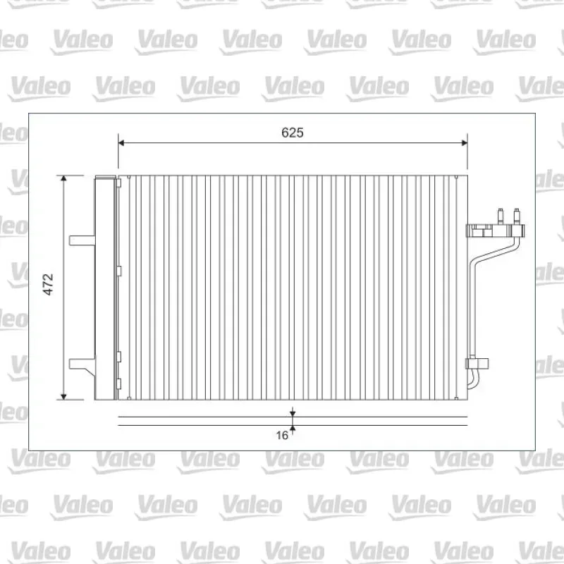 Ford Kuga 2.0 TDCi Klima Radyatörü – VALEO 812877