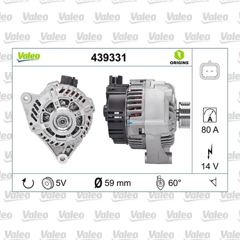 Alternatör VALEO 439331 – Peugeot / Citroen