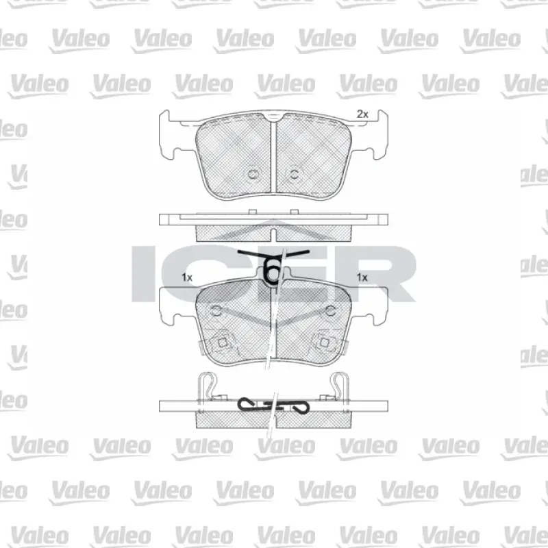 Fren Disk Balata Ön VALEO 672025 – Honda Civic