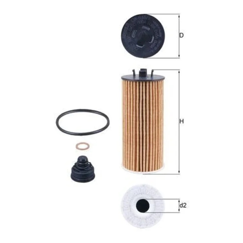 Yağ Filtresi MAHLE OX 815/1D – BMW / MINI