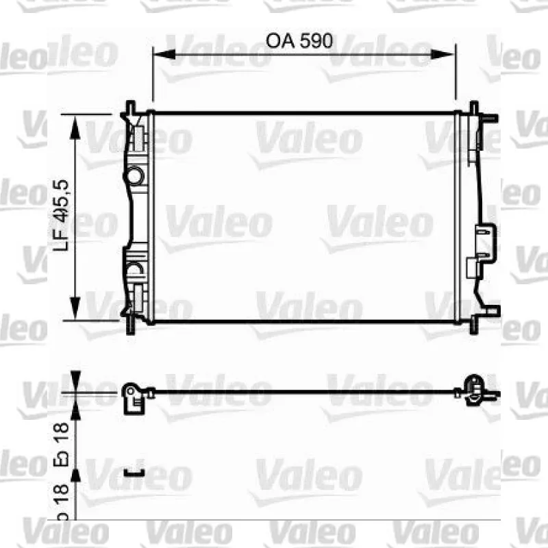 Nissan Qashqai 1.6 Su Radyatörü – VALEO 735119