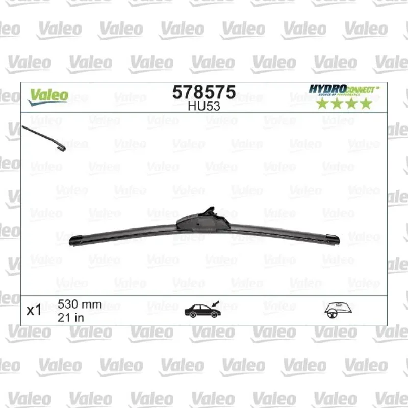 Silecek Süpürgesi Ön 530 mm - 21 inç VALEO 578575