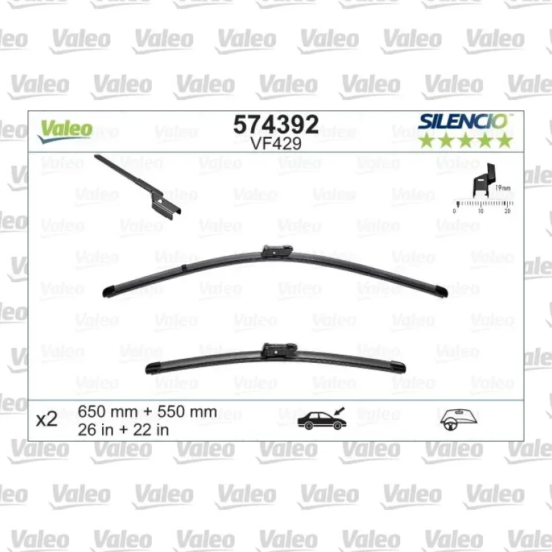 Silecek Süpürgesi Ön VALEO 574392