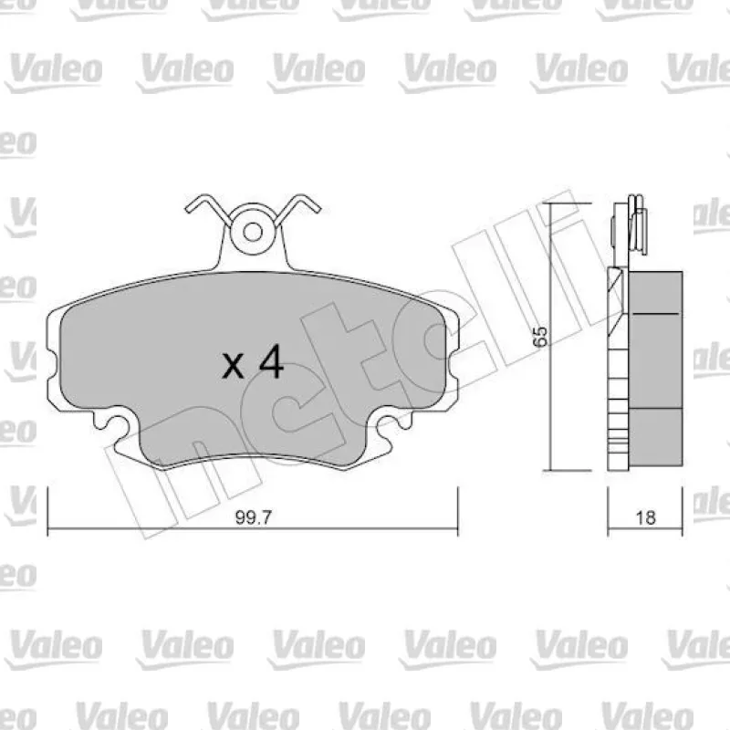 Fren Disk Balata Ön VALEO 672475 – Renault / Dacia
