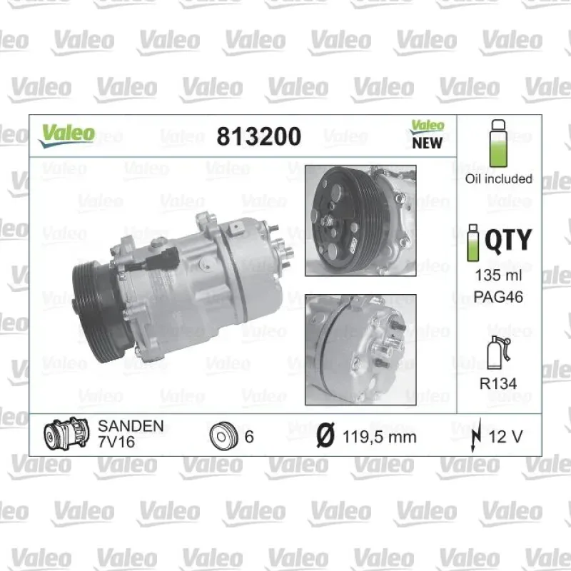 Klima Kompresörü VALEO 813200