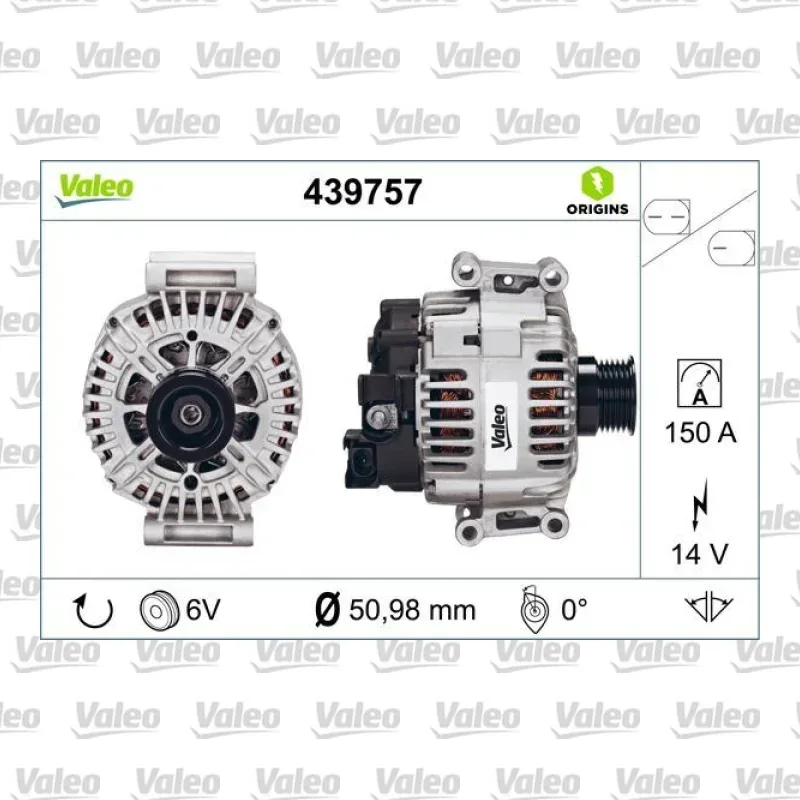 Mercedes-Benz C 220 2.1 CDI Alternatör – VALEO 439757
