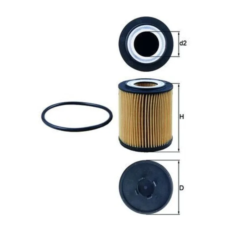 Yağ Filtresi MAHLE OX 182D – OPEL ASTRA / CORSA / VECTRA