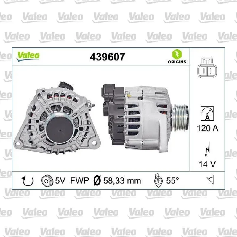 Alternatör VALEO 439607 – Hyundai / Kia