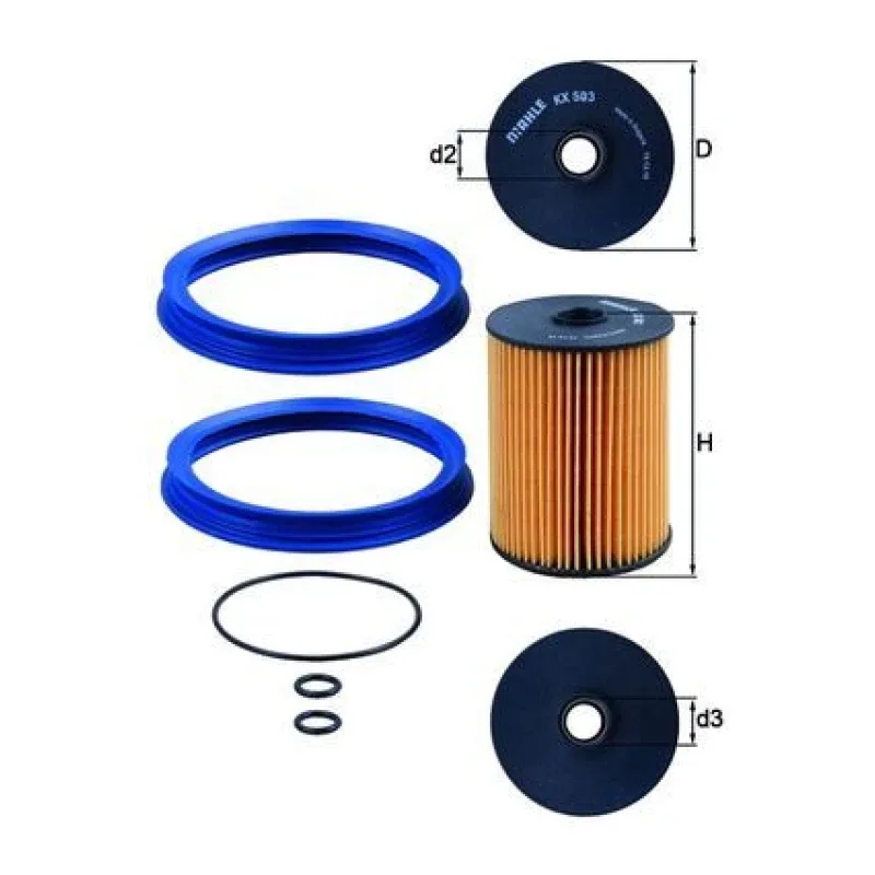 Yakıt Filtresi MAHLE KX 503D – MINI Cooper / John Cooper Works