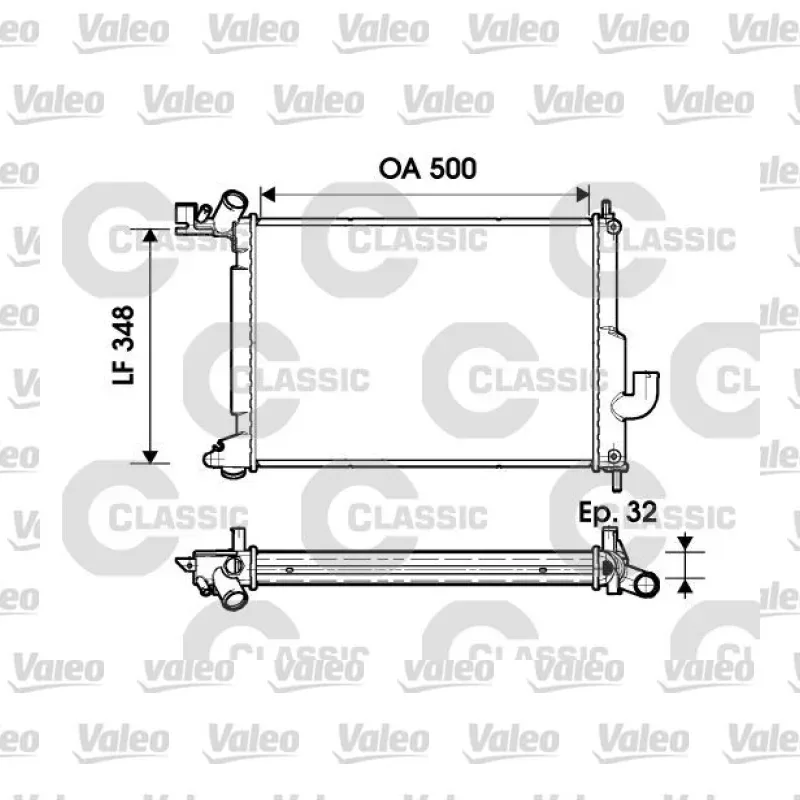 Opel Vectra 2.0 DTI 16V Su Radyatörü – VALEO 232349