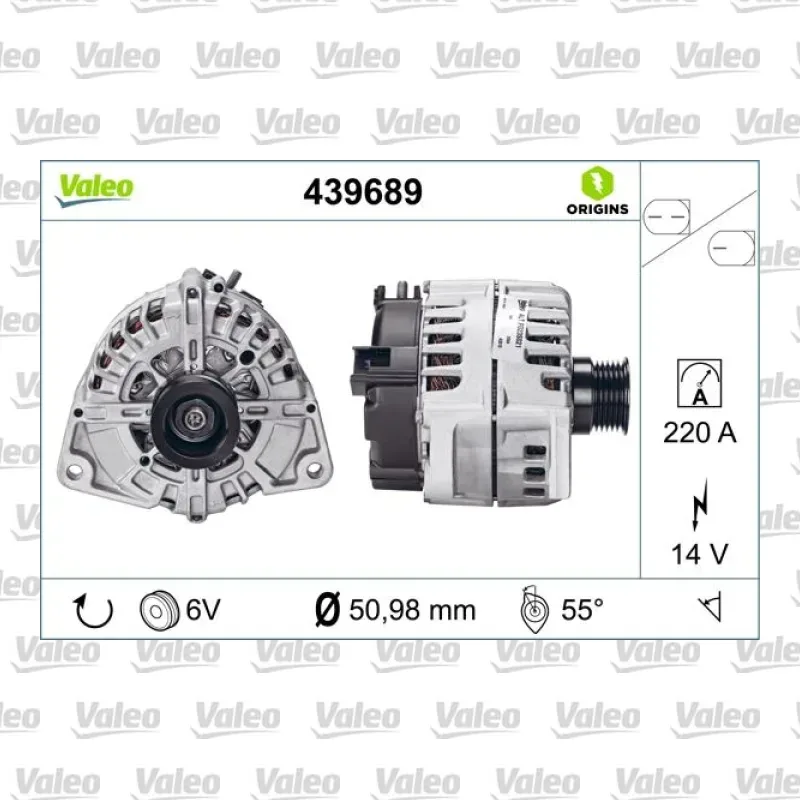 Alternatör VALEO 439689 – Mercedes-Benz C 200