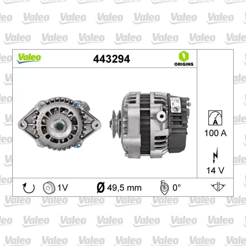 Alternatör VALEO 443294 – Opel Astra