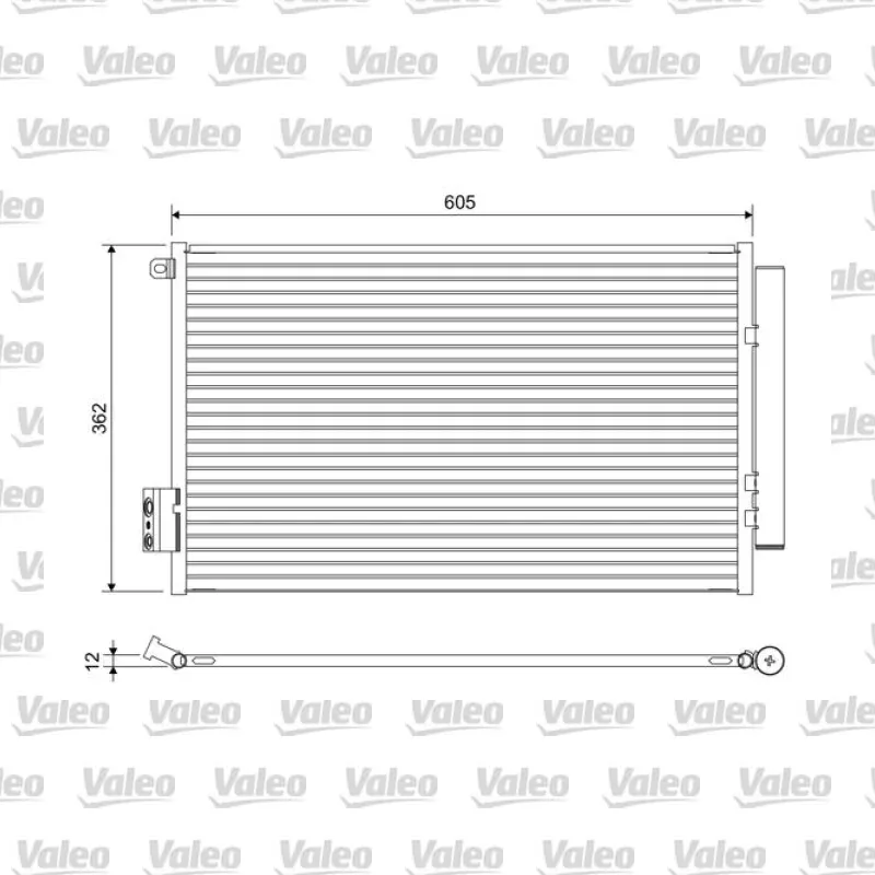 Klima Radyatörü VALEO 822641 – Fiat 500L