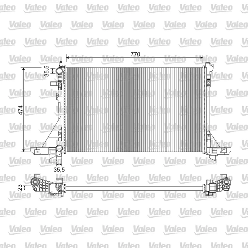 Su Radyatörü VALEO 716991 – Audi A4