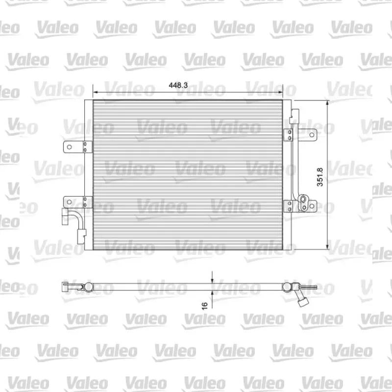 Fiat Palio 1.3 MultiJet Klima Radyatörü – VALEO 814384