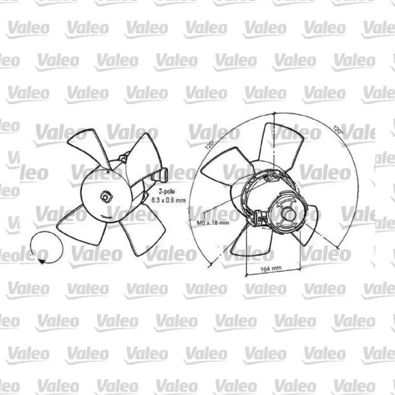 Radyatör Fan ve Motoru VALEO 696035 – Opel Astra