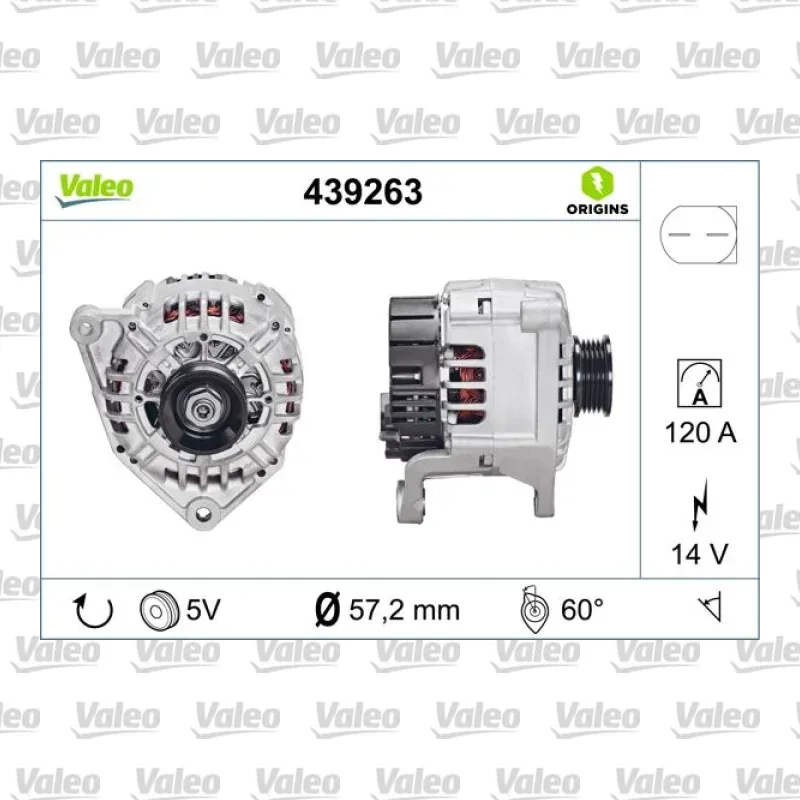 Alternatör VALEO 439263