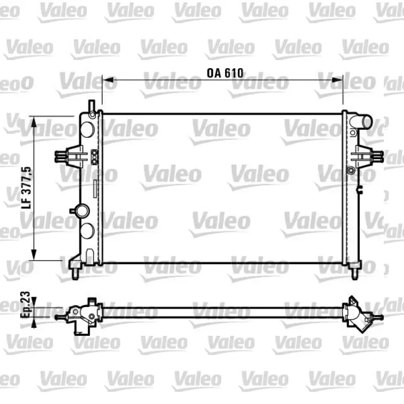 Opel Astra 1.8 16V Su Radyatörü – VALEO 732729