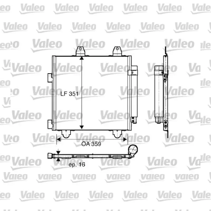 Klima Radyatörü VALEO 818014 – Citroen C1 1.0 / 1.4 HDi