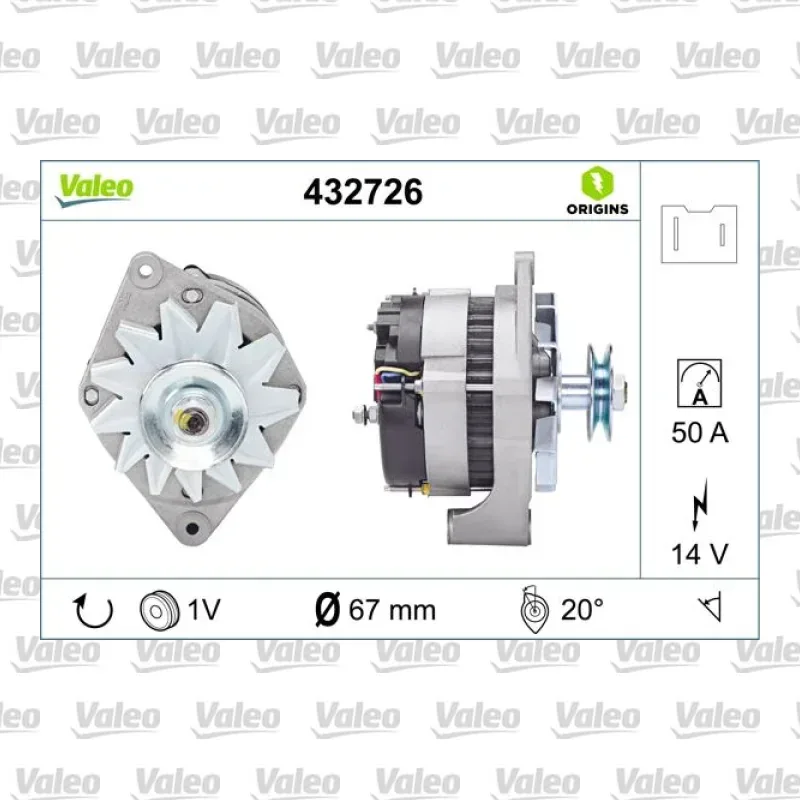 Alternatör VALEO 432726 – Renault Clio