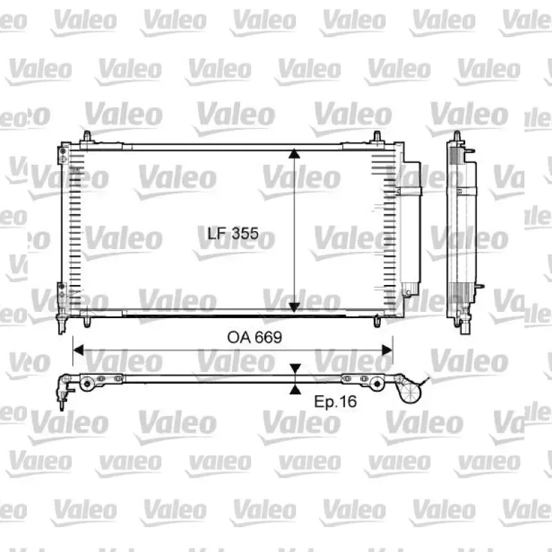 Fiat Ulysse 2.2 JTD Klima Radyatörü – VALEO 814065