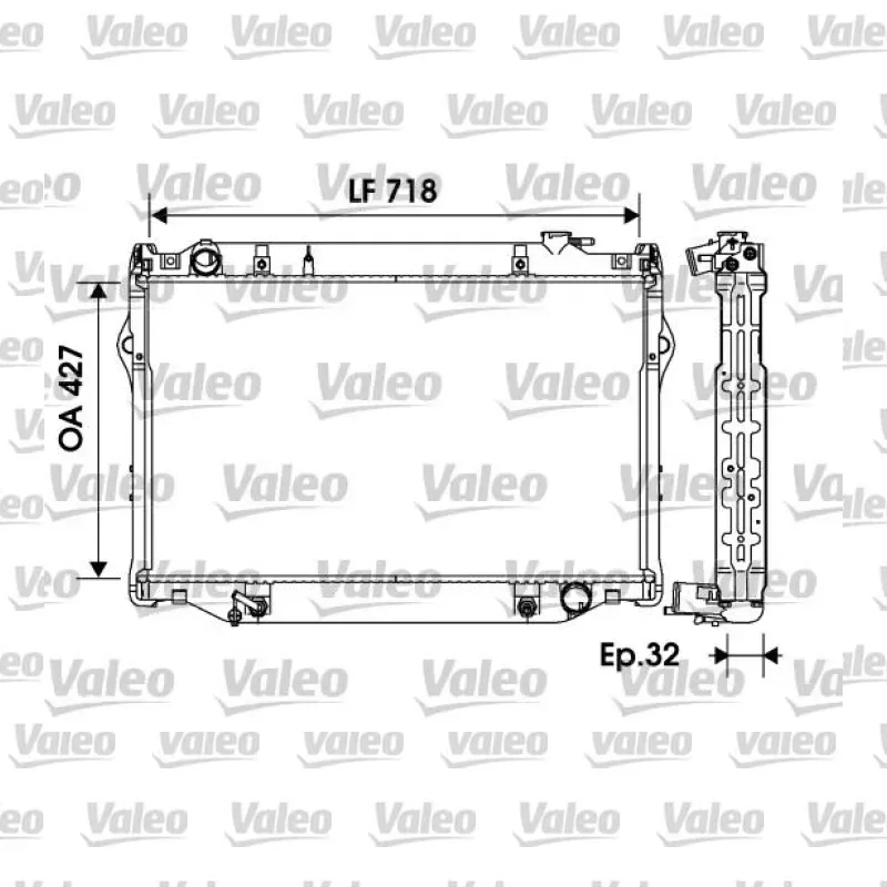 Toyota Land Cruiser 4.5 24V Su Radyatörü – VALEO 734185