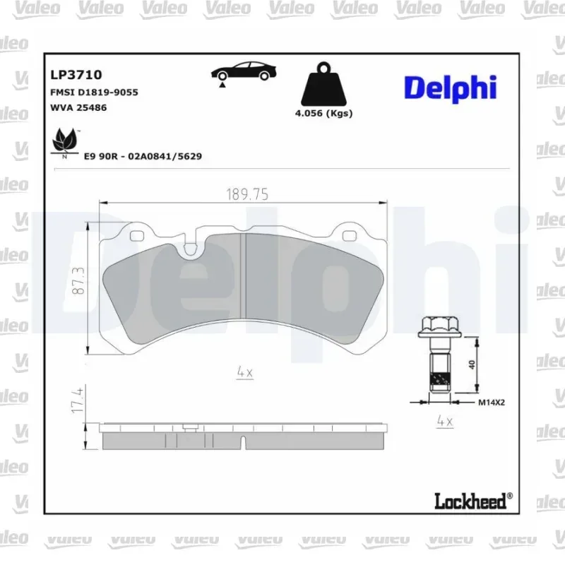 Fren Disk Balata Ön VALEO 672048 – Volvo S60 / V60