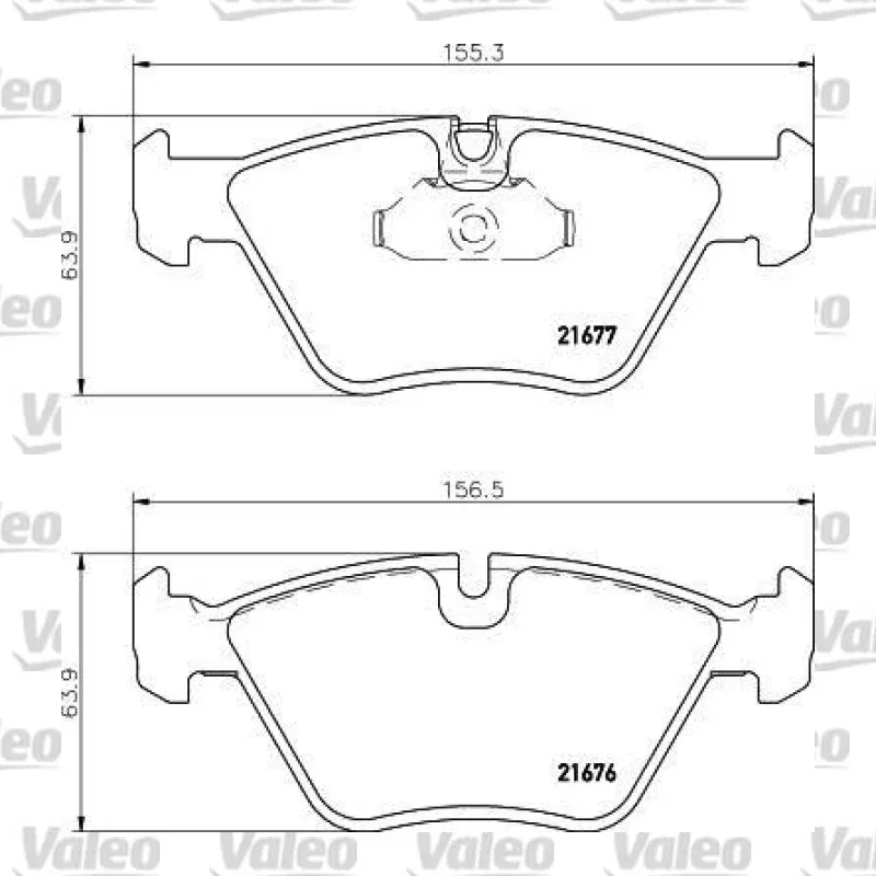 Fren Disk Balata Ön VALEO 671409 – BMW 520i