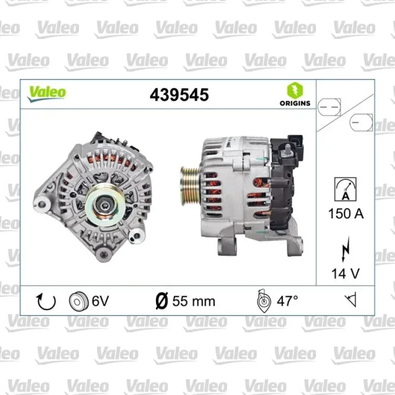 Alternatör VALEO 439545 – BMW 320d