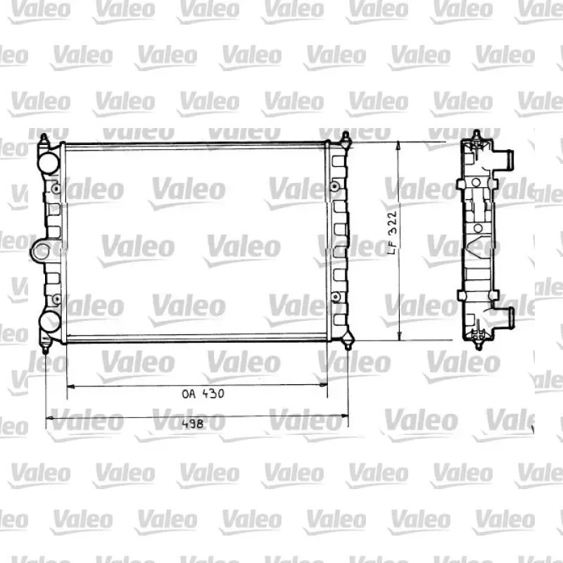 Volkswagen Polo 1.3 Su Radyatörü – VALEO 816703