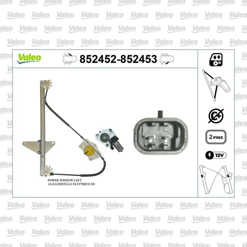 Cam Krikosu Ön Sol VALEO 852452 – Peugeot 307
