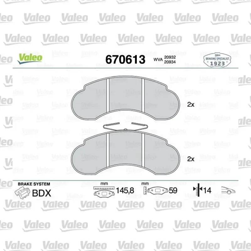 Mercedes-Benz G 350 3.4 Turbo Ön Fren Balatası – VALEO 670613