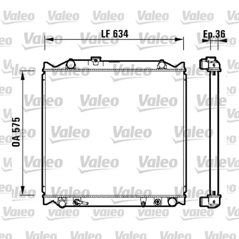 Toyota Land Cruiser 3.0 D-4D Su Radyatörü – VALEO 734206
