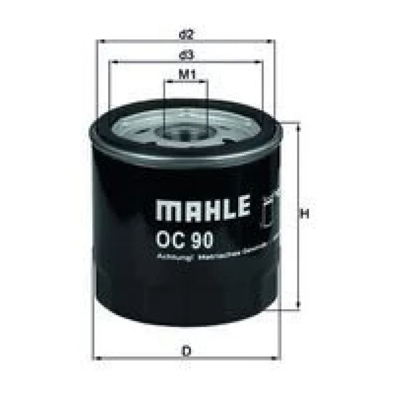 Yağ Filtresi MAHLE OC 90 OF – CHEVROLET / OPEL