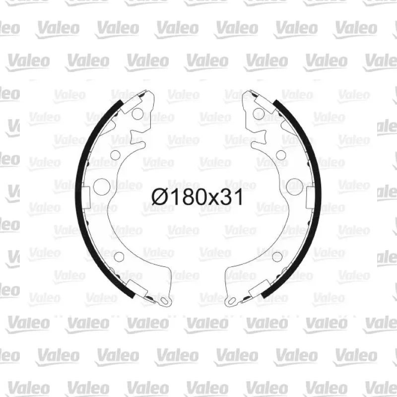 Fren Pabuçlu Balata Arka VALEO 562734 – Honda Civic / CRX