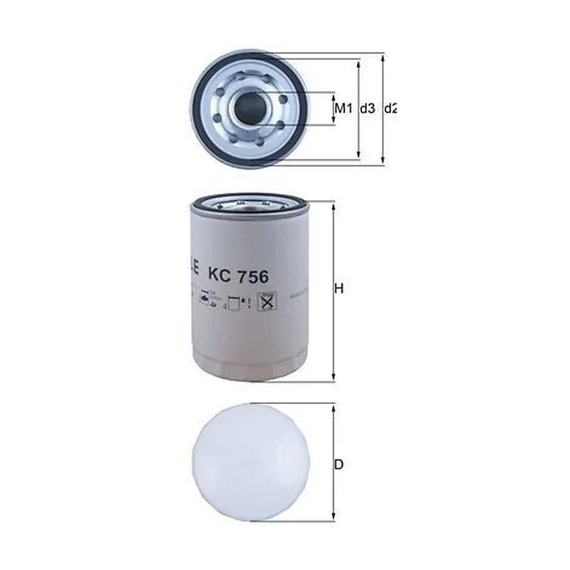Yakıt Filtresi MAHLE KC 756 – Volvo / Renault Trucks