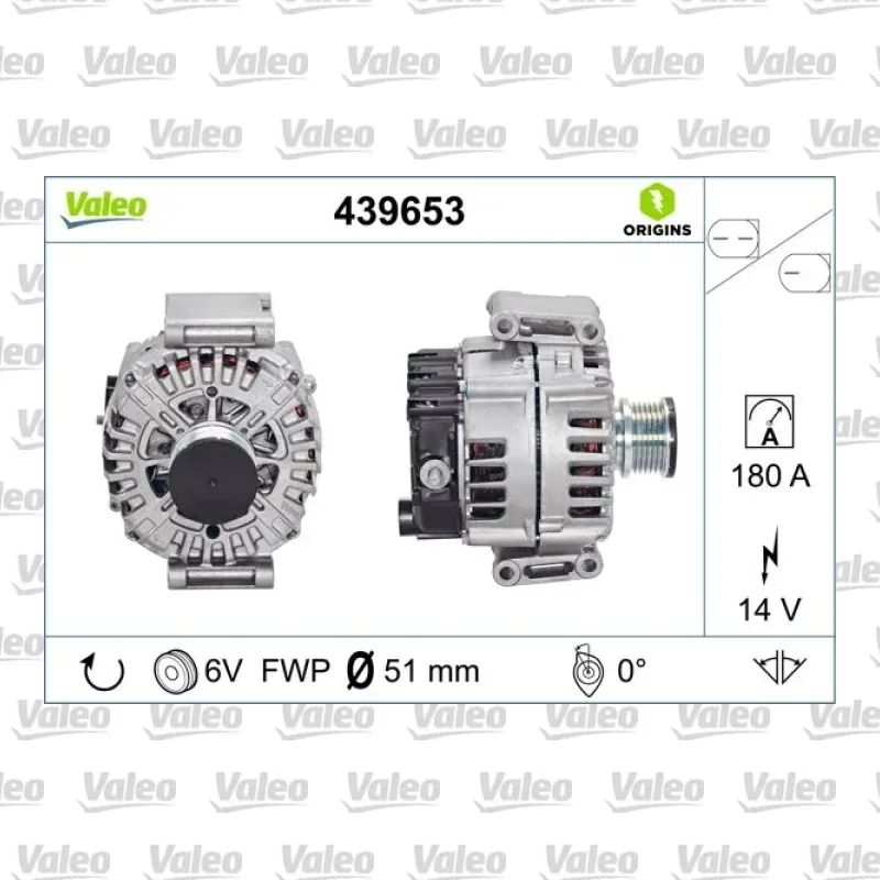 Alternatör VALEO 439653 – Mercedes-Benz C 200