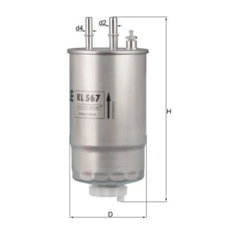 Yakıt Filtresi MAHLE KL 567 – ALFA ROMEO / FIAT / OPEL