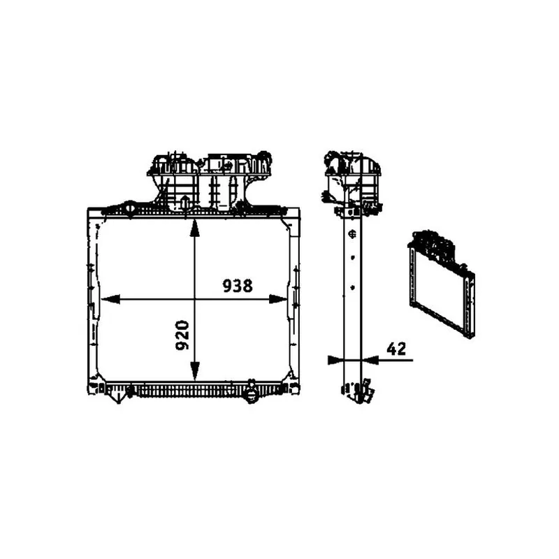 Motor Su Radyatörü MAHLE CR 701 000P – MAN TGX 18.470 / TGX 18.510