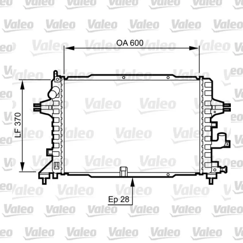 Su Radyatörü VALEO 734380 – Opel Astra