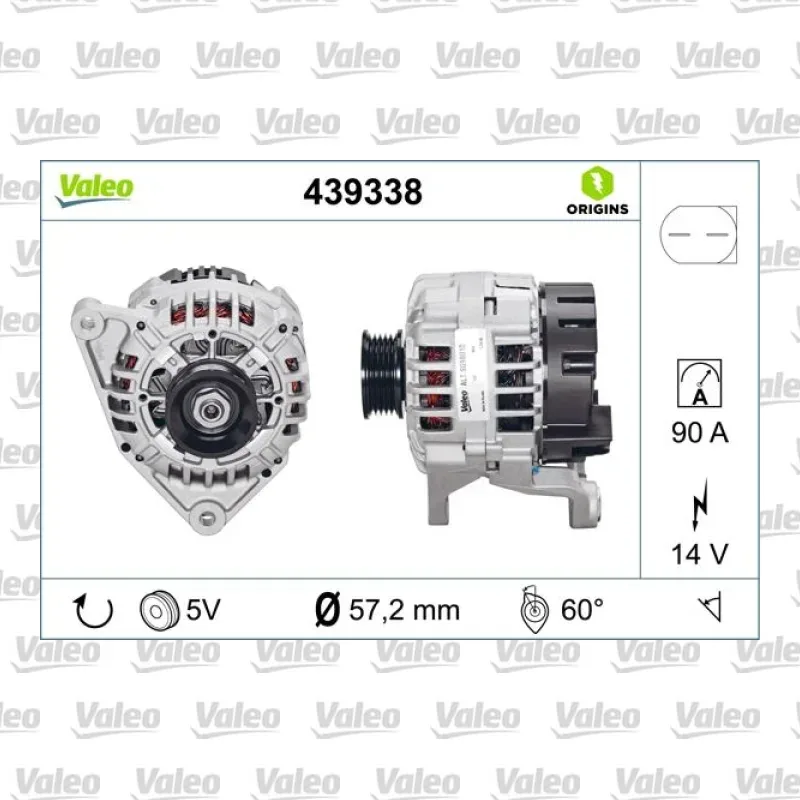 Alternatör VALEO 439338