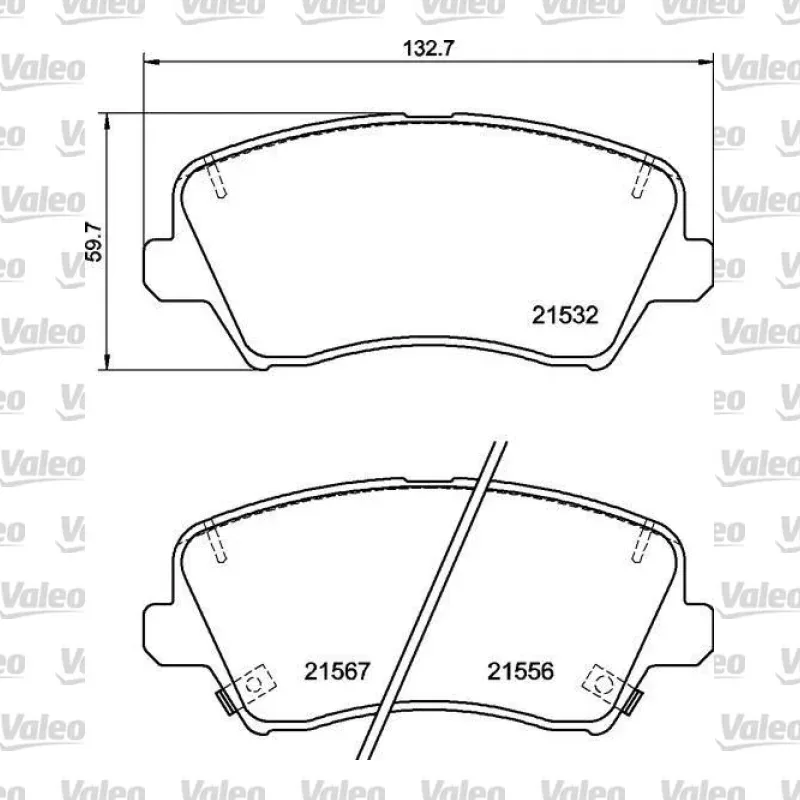 Fren Disk Balata Ön VALEO 670210 – Hyundai / Kia