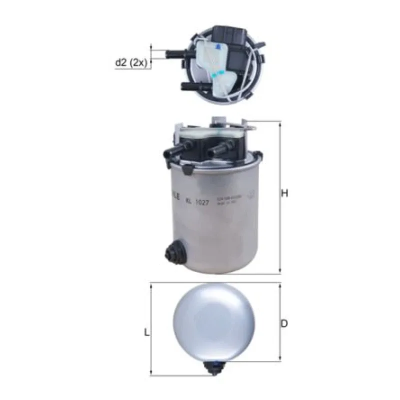Yakıt Filtresi MAHLE KL 1027 – NISSAN / RENAULT