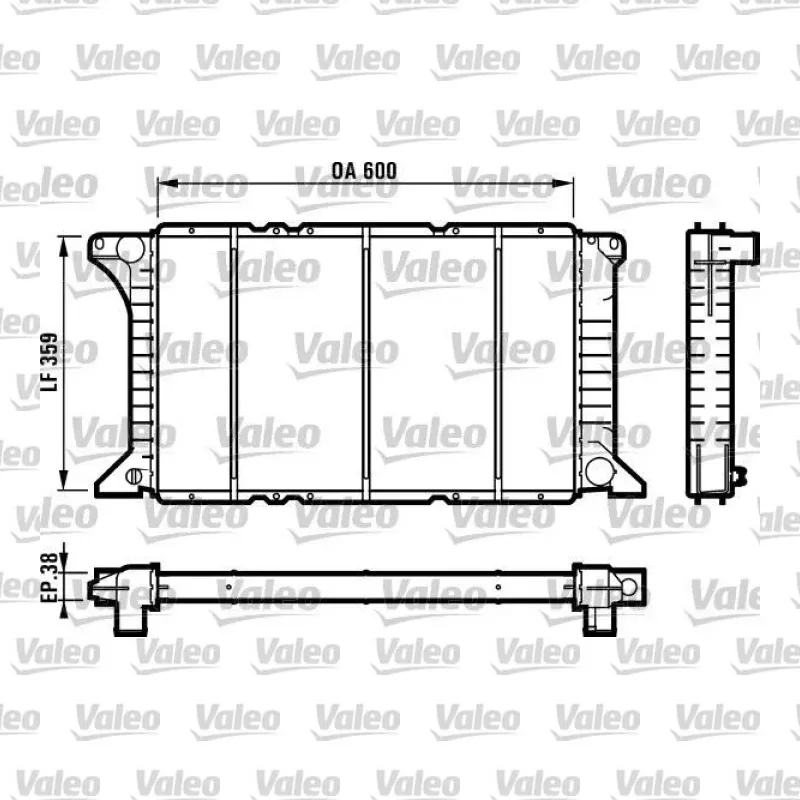 Ford Transit 2.5 DI Su Radyatörü – VALEO 731492